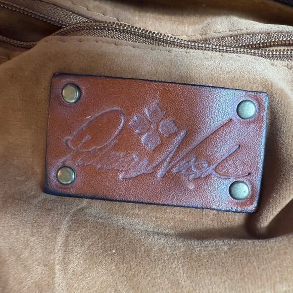 Patricia Nash VINTAGE Camila Leather Crossbody Shoulder-Bag Boho Rustic - Picture 11 of 12
